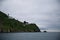 Lighthouse on the rocky cape Chirikov.