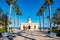 Lighthouse in Roquetas de Mar, Almeria province, Andalusia, Spain