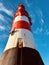 Lighthouse `Roter Sand` in the German bay of the North Sea