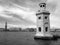 Lighthouse in san giorgio venice with panoramic view of venetian