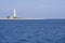 Lighthouse of San Vito Lo Capo in Sicily. Italy