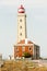 lighthouse at Sao Pedro de Moel, Estremadura, Portugal