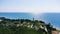 Lighthouse in Savudrija, Aerial View Coast of Istra, Croatia