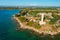 A lighthouse in Savudrija on the coast of Istra