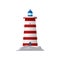 Lighthouse or sea tower light, nautical navigation