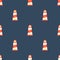 Lighthouse seamless pattern for use as wrapping paper gift or wa