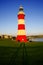 Lighthouse with shadows af two lovers, Plymouth