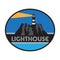 Lighthouse sign or symbol.