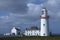 Lighthouse and sky on the irish coast