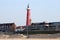 Lighthouse and the small district of Scheveningen