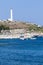 Lighthouse. Small port of Santa Maria di Leuca, southern Italy.