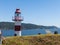 Lighthouse in the Spanish fortress in Niebla, Valdivia, Patagonia, Chile