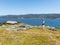 Lighthouse in the Spanish fortress in Niebla, Valdivia, Patagonia, Chile