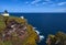 Lighthouse at St Abbs Head, Berwickshire, Scotland