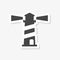 Lighthouse sticker, Light house icon