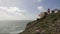 Lighthouse before the storm at Cape Cabo sao Vicente.