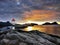 Lighthouse Sunrise Coastline, Lofoten