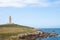 Lighthouse in the top of Hercules tower, La CoruÃ±a, Galicia, Spain