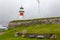 Lighthouse of Torshavn inside fort of Torshavn, Faroe Islands