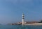 The lighthouse is a tower designed to be used as a navigational aid for sea pilots at sea or on inland waterways