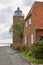 Lighthouse tower in Svaneke on the island Bornholm. Denmark