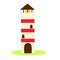 Lighthouse. Vector icon, isolated clip art