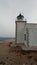 The lighthouse Vrisaki at Lavrion, Attica, Greece