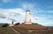 Lighthouse and walking path at Piedras Blancas point on the Central Coast of California