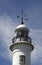 Lighthouse with weather vane