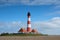 Lighthouse of Westerhever, North Frisia, Germany