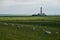 Lighthouse westerhever sheep field Sankt Peter Ording