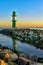 Lighthouse on the western pier in WarnemÃ¼nde in Germany