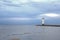 Lighthouse windmill Stawa Mlyny, Swinoujscie, Baltic Sea