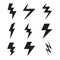 Lighting bolts icons