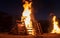 Lighting of bonfires at Jewish holiday of Lag Baomer