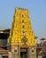 Lighting done on  famous Hindu temple dedicated to god Krishna and Dvaita Matha. Also known as Shri Krishna Math, Udupi, India.