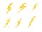 Lighting, electric charge icon vector symbol illustration