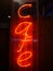 Lighting letters sign cafe