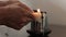 Lighting A Religious Candle