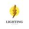 Lighting studio logo template design vector