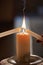 Lighting their eternal flame. Cropped closeup shot of a couple lighting candles during their wedding ceremony.