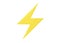 Lightning 3d illustration - thunder power icon, energy quick bolt and electric flash. Fast thunderbolt cartoon symbol