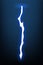 Lightning animation with sparks. Electricity thunderbolt danger, light electric powerful thunder. Bright energy effect