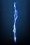 Lightning animation with sparks. Electricity thunderbolt danger, light electric powerful thunder. Bright energy effect