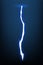Lightning animation with sparks. Electricity thunderbolt danger, light electric powerful thunder. Bright energy effect