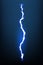 Lightning animation with sparks. Electricity thunderbolt danger, light electric powerful thunder. Bright energy effect