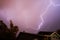 Lightning Bolt Above a House