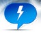 Lightning bolt icon blue bubble background