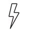 Lightning bolt icon. Modern line icon design. Modern icons for mobile or web interface.