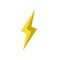 Lightning bolt icon. Vector thunderbolt icon isolated on white background.